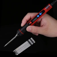 5V 10W Portable USB Soldering Iron LCD Digital Adjustable Temperature Soldering Gun BAG Welding Rework Repair Tool 1