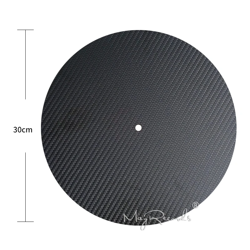  Alfombrilla LP de fibra de carbono de 12 ''de alta calidad para tocadiscos accesorios para tocadisc