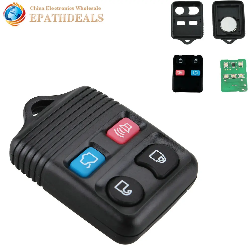 

Vehicle Car Keyless Entry Remote Key Fob Shell Clicker Transmitter Control Alarm 4 Buttons Replacement Case Cover for CWTWB1U212