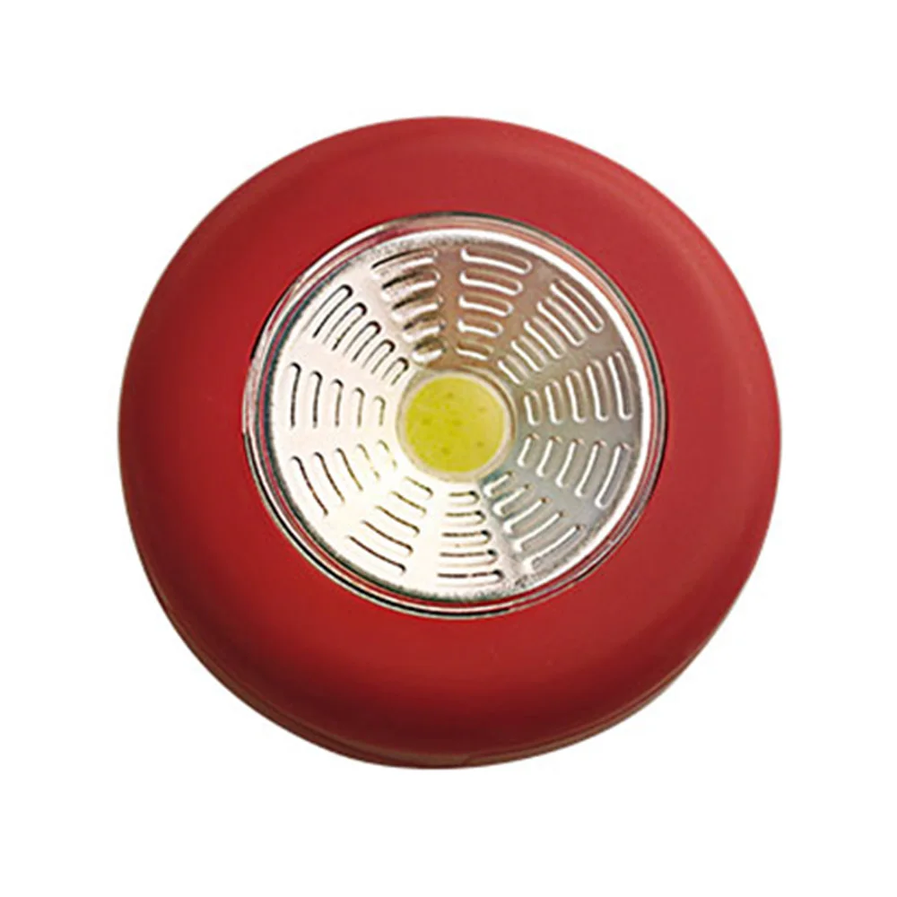 COB сенсорный светильник, круглая светодиодная подсветка под шкаф, настенный светильник, шкаф, светильник, аварийный кухонный ночной Светильник для дома - Испускаемый цвет: Red