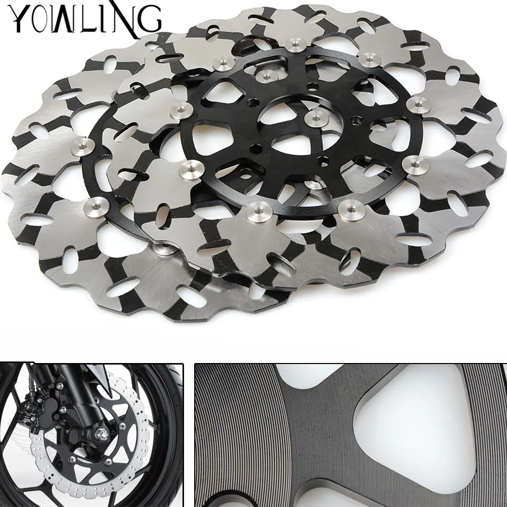 For Suzuki GSXR600 GSXR750 2006 2007 GSXR 600 K6 K7 GSXR 750 K6 K7 GSXR1000 2000-2003 Motorcycle Front Floating Brake Disc Rotor For Suzuki GSXR600 GSXR750 2006 2007 GSXR 600 K6 K7 GSXR 750 K6 K7 GSXR1000 2000-2003 Motorcycle Front Floating Brake Disc Rotor