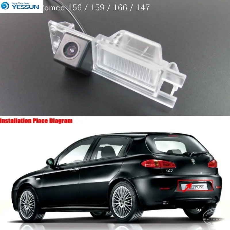 YESSUN для Alfa Romeo 147 Автомобильная камера заднего вида hd Водонепроницаемая HD CCD |