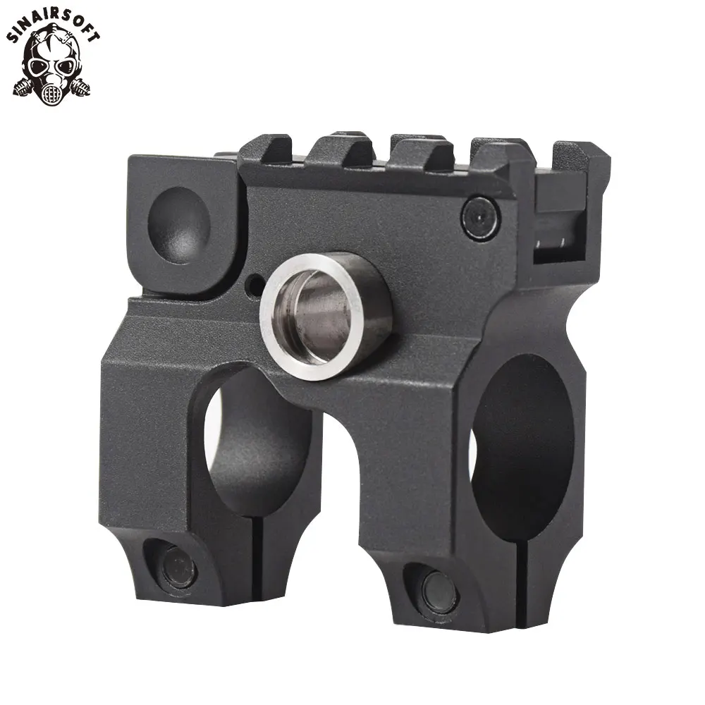 SINAIRSOFT Tactical Clamp On Gas Block with Folding Front Sight CNC