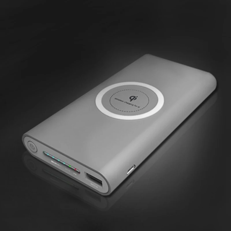8000 mah Мощность Bank внешняя Батарея quick charge Беспроводной банк Портативный Мобильный