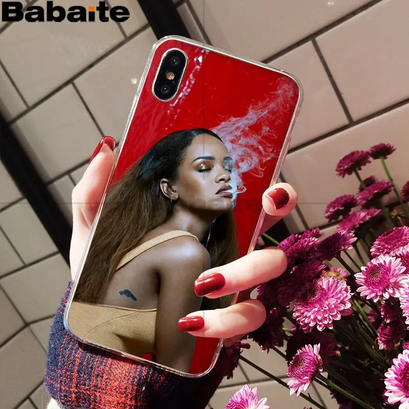 Мягкий силиконовый чехол для телефона Babaite Rihanna Anti Travail Drake из ТПУ для iPhone X XS MAX 6 6S 7 7plus 8 8Plus 5 5S XR