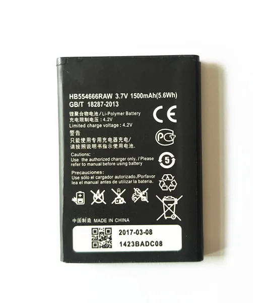 Сменная батарея для смартфона Huawei E5375 1500 мАч HB554666RAW E5330 E5336 E5372 EC5377 | Мобильные