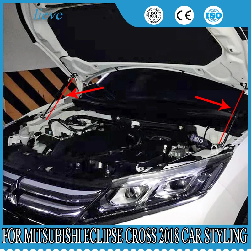 

2x Engine Cover Support Rod Hydraulic Hood Car Style Accessories for Mitsubishi Eclipse Cross 2018 Car styling