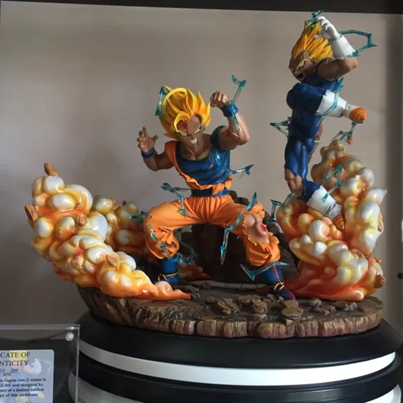 Статуя аниме Dragon Ball Z Super Saiyan Son Goku VS Vegeta 1/6 GK полноразмерный портрет полимерная