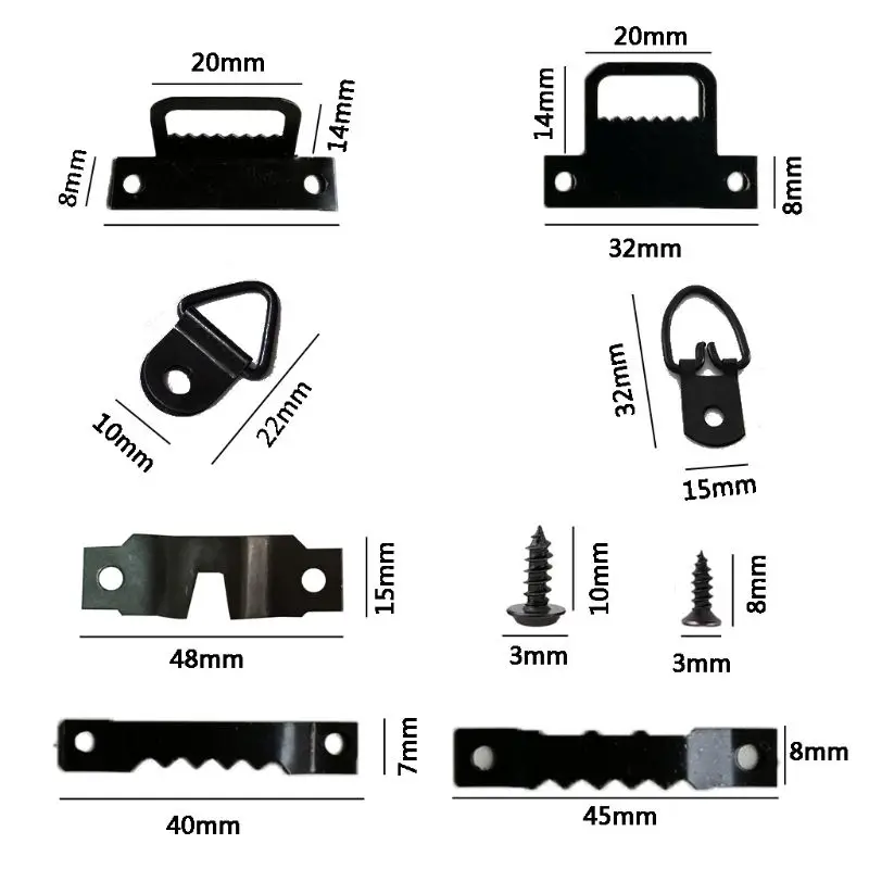 76 шт./компл. фото подвешивание картины рамки комплект сверхмощная зубчатая вешалка оборудование для настенного монтажа