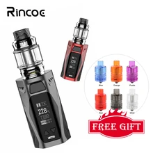 E-cigs Rincoe Manto X Mesh 228W kit Smallest dual 18650 Kit with 6ML Metis Mix Atomizer Mesh coils 4 flavors VS drag 157w Vape E-cigs Rincoe Manto X Mesh 228W kit Smallest dual 18650 Kit with 6ML Metis Mix Atomizer Mesh coils 4 flavors VS drag 157w Vape