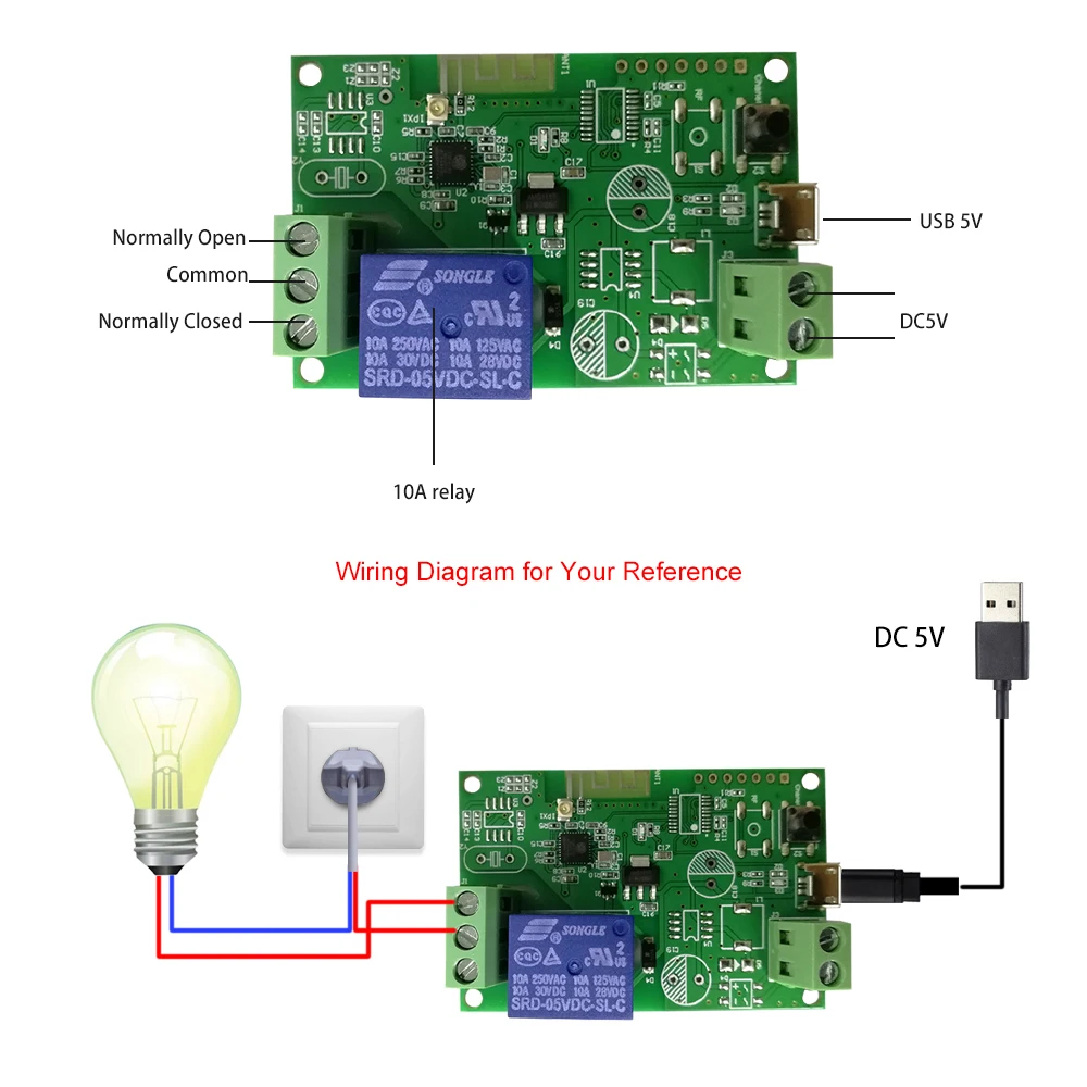 5 V/12 V/220 V пульт дистанционного управления приложение голосовой пульт дистанционного управления для Alexa Google Home Nest Wifi переключатель беспроводной релейный модуль