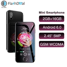 Маленький 3g WCDMA Мини смартфон Anica i8 WiFi gps динамик Celulares Android 6,0 Google Store четырехъядерный 2,4" мобильный телефон