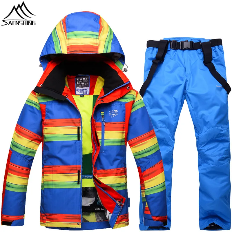 SAENSHING Cheap Snowboarding Suits Men Warm Waterproof Ski Jacket Snow