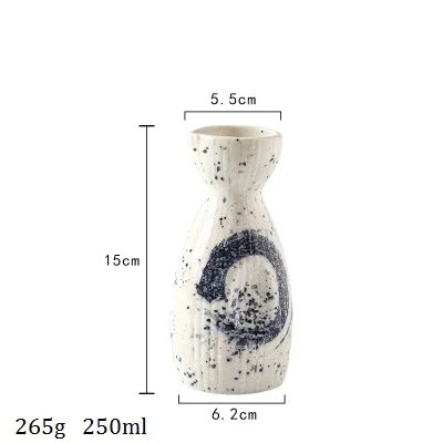 NIMITIME японский стиль ручная роспись керамическая бутылка для сакэ кувшин вино белое вино Бытовая бутылка для вина Цветочная бутылка - Цвет: Bottle