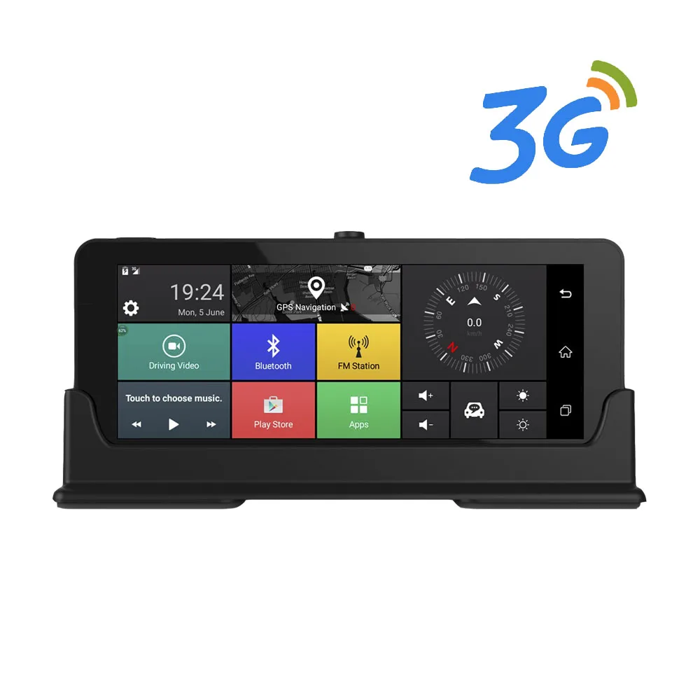 

HGDO Car DVRs GPS Navigation 4G 7" Android Car Camera WIFI 1080P Bluetooth Remote Monitor Camcorder Dual Len Dash Cam