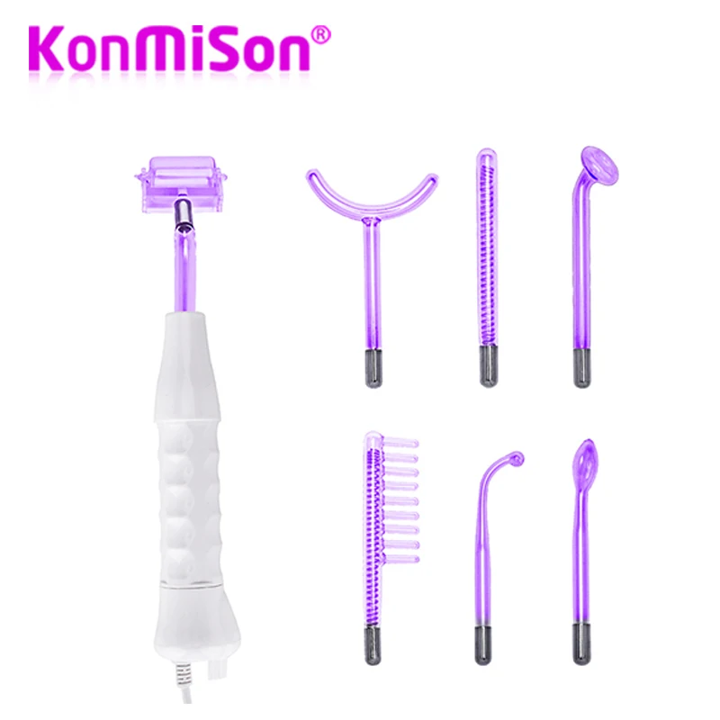 

7 Wands Tube High Frequency Facial Machine Spot Acne Remove Face Body Skin High Frequency Electrode Glass Tube Electrotherapy