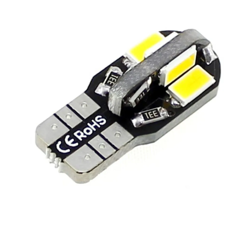 Can-bus! 10 шт. T10 8 SMD 5730 Canbus W5W OBC безошибочный светодиодный светильник, автомобильный клиренс, светодиодный светильник s, автомобильная Клинообразная лампа, can автобусный светильник s