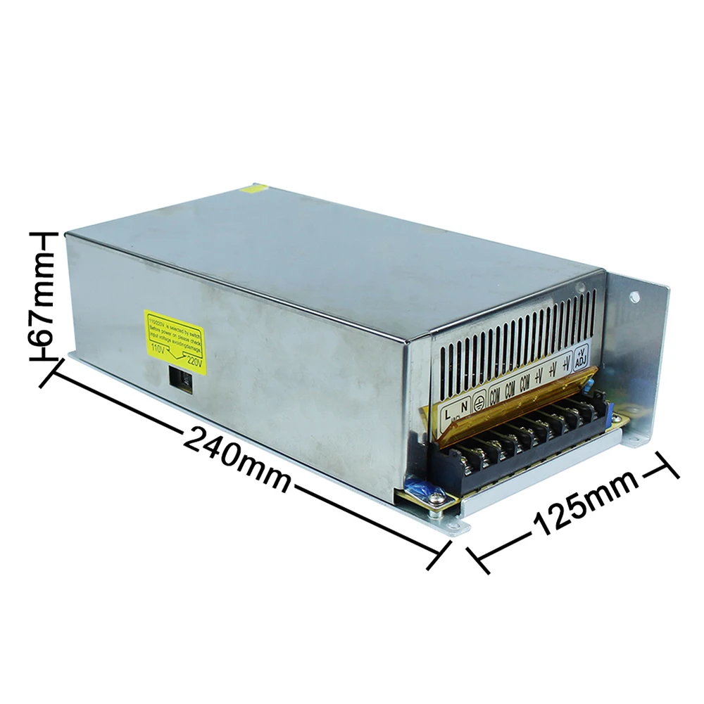 Затемнения LED Driver переключатель Питание AC 110 В/220 В к DC 12 40A 480 Вт Напряжение