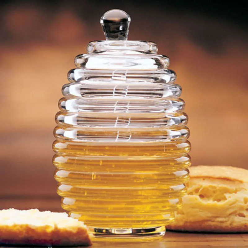 Дозатор меда прозрачные акриловые банки ложка сотовая бутылка емкость для
