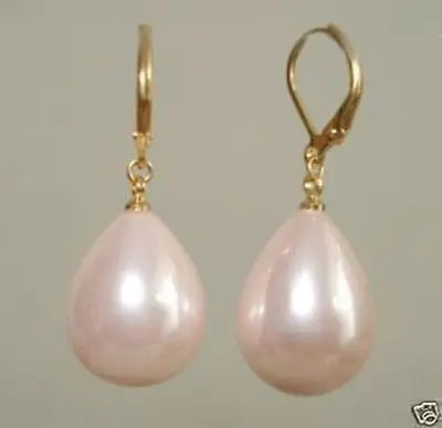 

Hot sale > 5PCS >>pair Beautiful Pink Shell Pearl Drop Earrings -Top quality free shipping