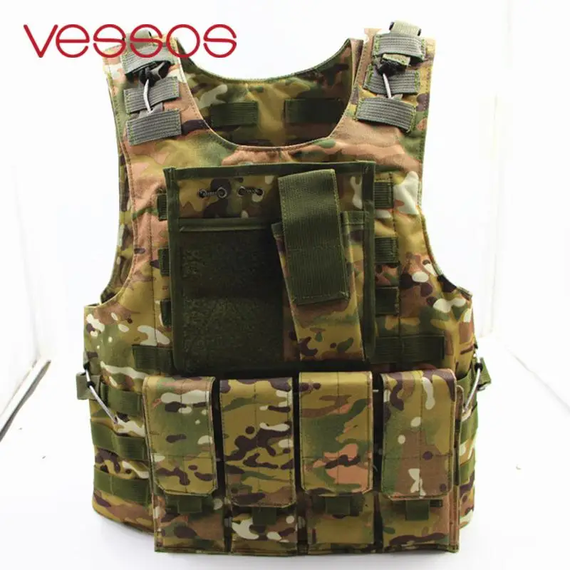 

Combat Real People Survive Tactics Outdoor CS 1PCS Military Tactical Men'S Fashion Vest Protective Gear Tactical Vest Field