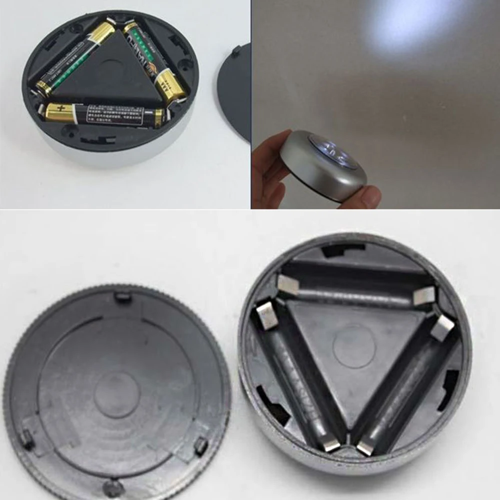 HTB1wYCWriCYBuNkHFCcq6AHtVXag LED Wireless Stick-on Tap Light Cordless Touch Lamp Indoor Outdoor for Closets Storage Rooms Car ( Batteries Not Included ) Mallzona