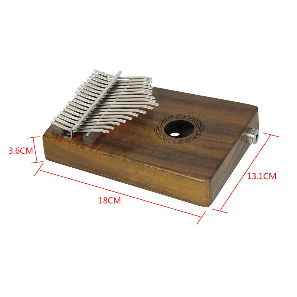 ИРИН 17 ключ EQ одноцветное Акация Mangium Kalimba игрушечное пианино Mbira калимба электрический датчик Африка клавишный инструмент