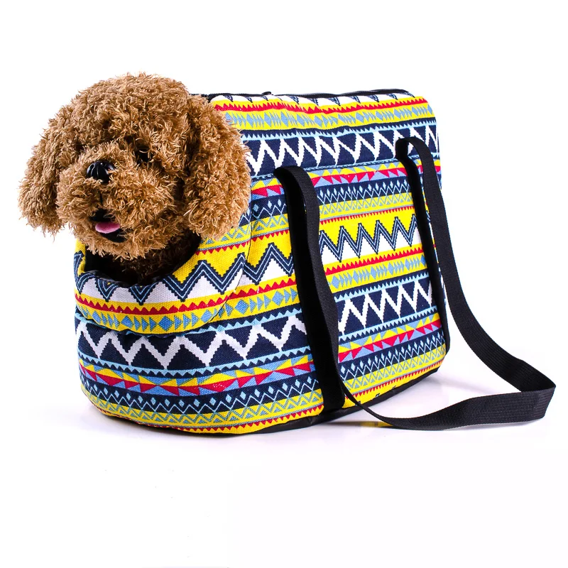 Dog Bag Vintage Design Pet Outdoor Comfortable Travel Carrier Single Shoulder Bag for Small Dogs