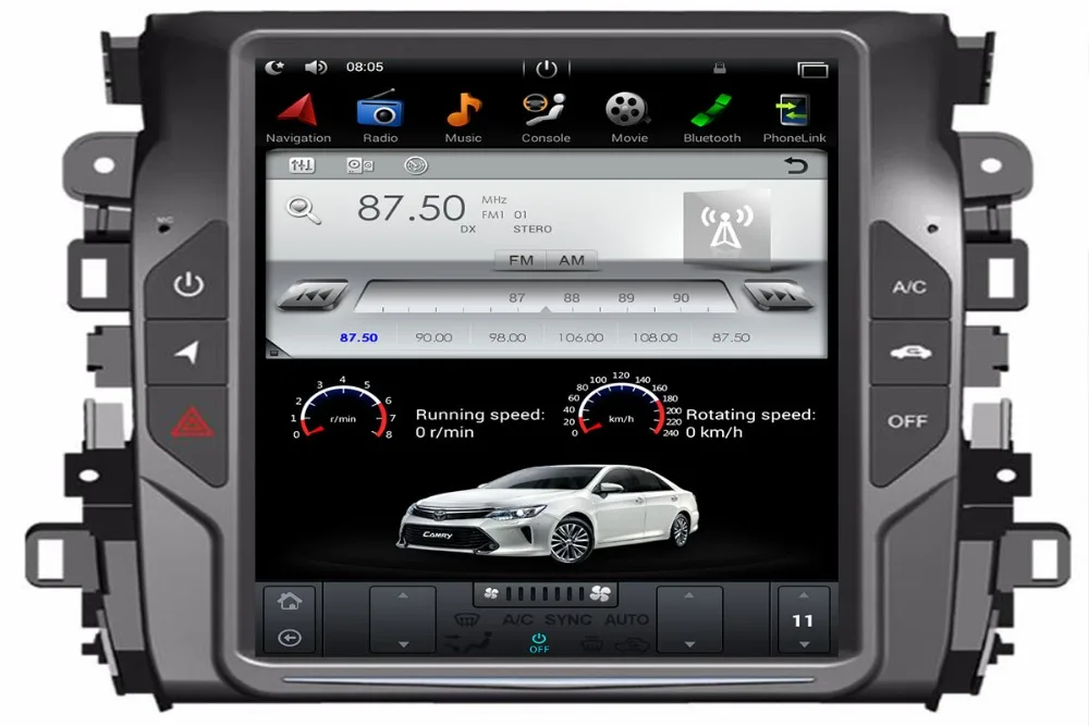 Discount Tesla Style 10.4 Inch Android 6.0 Car GPS Navigation DVD Player for Honda Avancier 2017 2018 IPS Screen 2 Din Radio Car Headunit 2