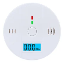 Детектор угарного газа ЖК-дисплей CO для слежки за домашней безопасностью дымовая сигнализация lcd фотоэлектрическая независПредупреждение высокочувствительная