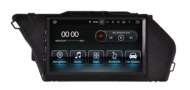 Top 7" Android 8.1 Car Multimedia Player GPS Navigation for Mercedes Benz GLK X204 2008-2013 with BT DVD SD USB AUX WiFi 4Core 2+16G 0