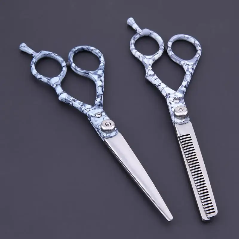 2pcs Cutting Thinning Styling Tool Hair Scissors Stainless Steel Salon