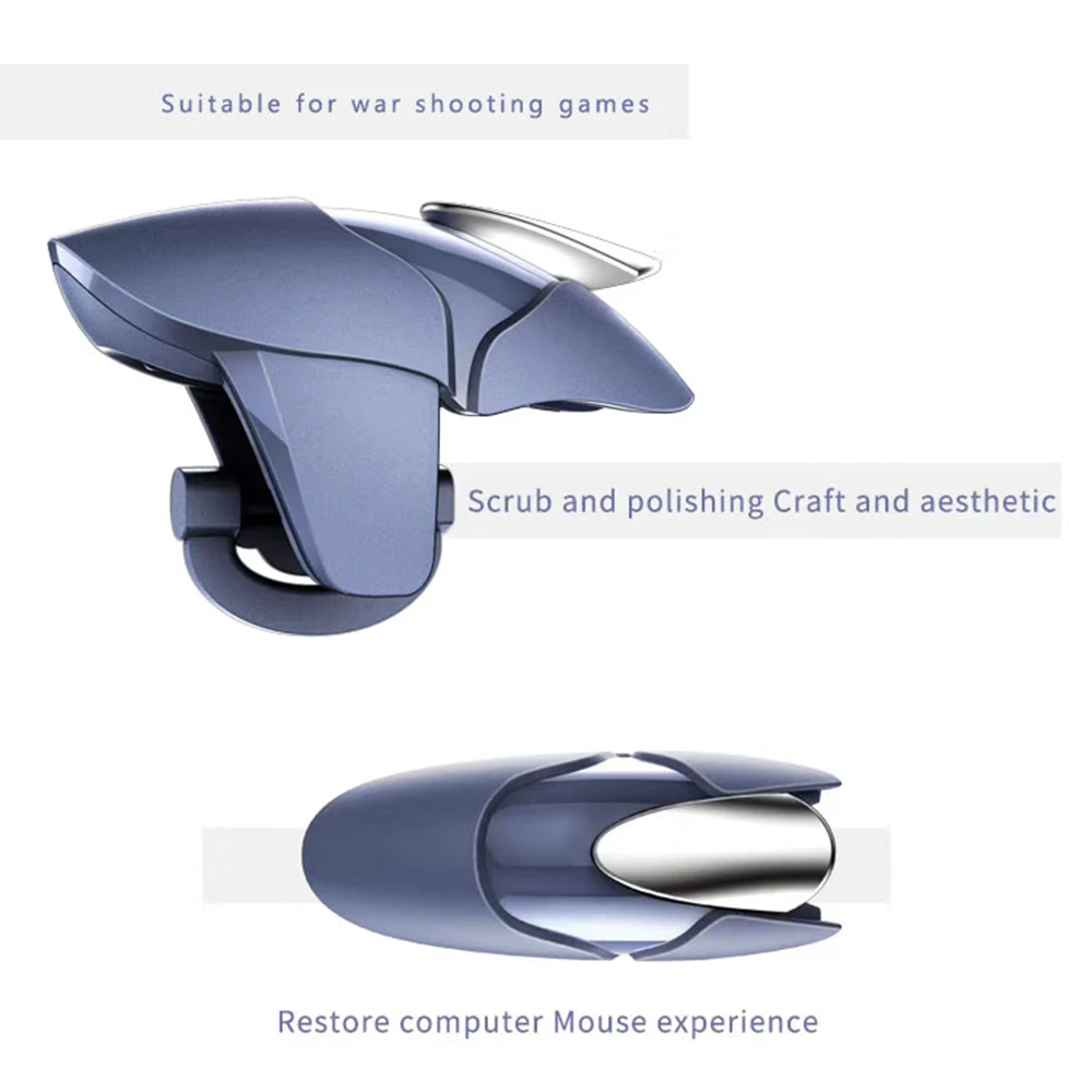 Cool Shark Shape Mobile Phone Gaming Trigger for PUBG Mobile Gamepad Fire Button Aim Key L1R1 Shooter Pubg Controller