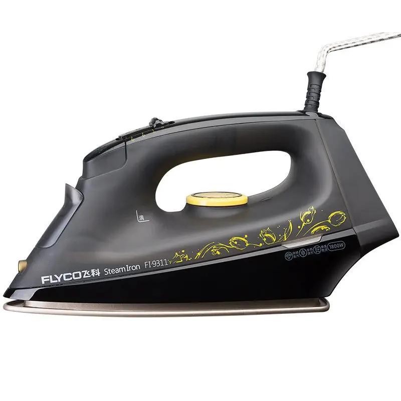 

adjustable temperature electric iron with Teflon baseboard Strong steam Steam/dry ironing Support vertical hanging