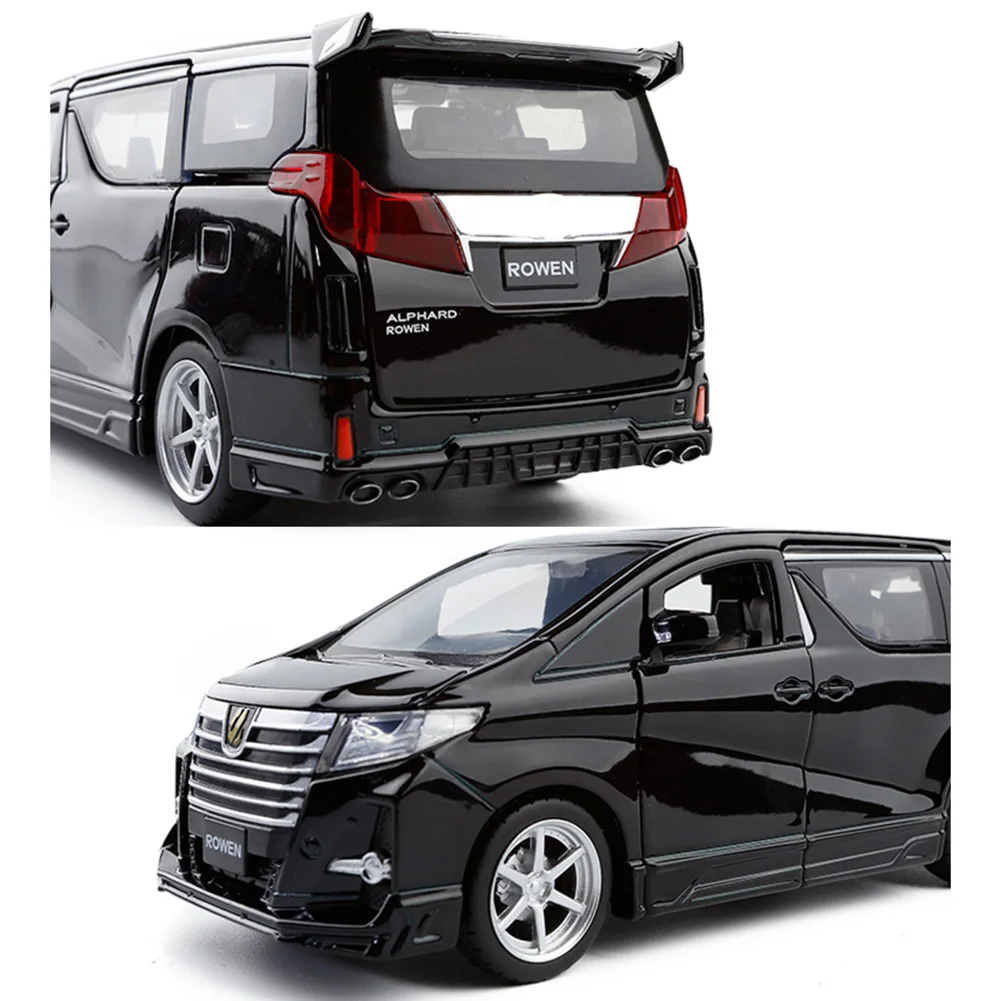 1/32 мини литья под давлением оттяните назад автомобиль для Toyota Alphard модель с легкой музыкальной игрушкой