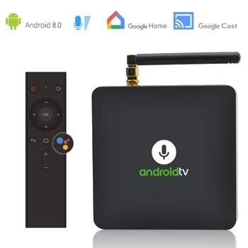 

Google Certified Mecool KM8 ATV Android 9.0 TV Box YouTube 4K HDR Amlogic S905X 2G 16G Bluetooth Wifi Voice Control Remote