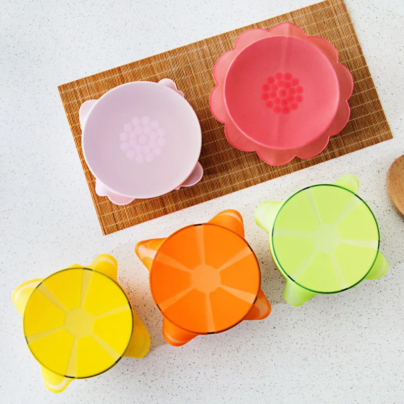 

1PCs Multifunction Sealing Cover Silicone Stretch Lids Reusable For Bowl Fresh Keeping Lids Kitchen Tablekware Storage Container