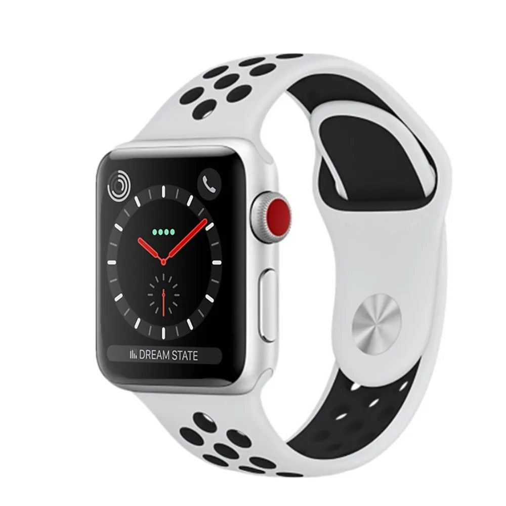 OSRUI ремешок для спортивных часов Apple Watch 4 группа 44 мм/40 мм Силиконовые correa iwatch