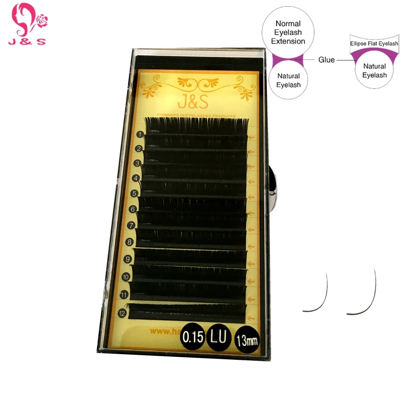 J S 1tray matte finished ellipse flat L LU L curl false Russia America Volume eyelash
