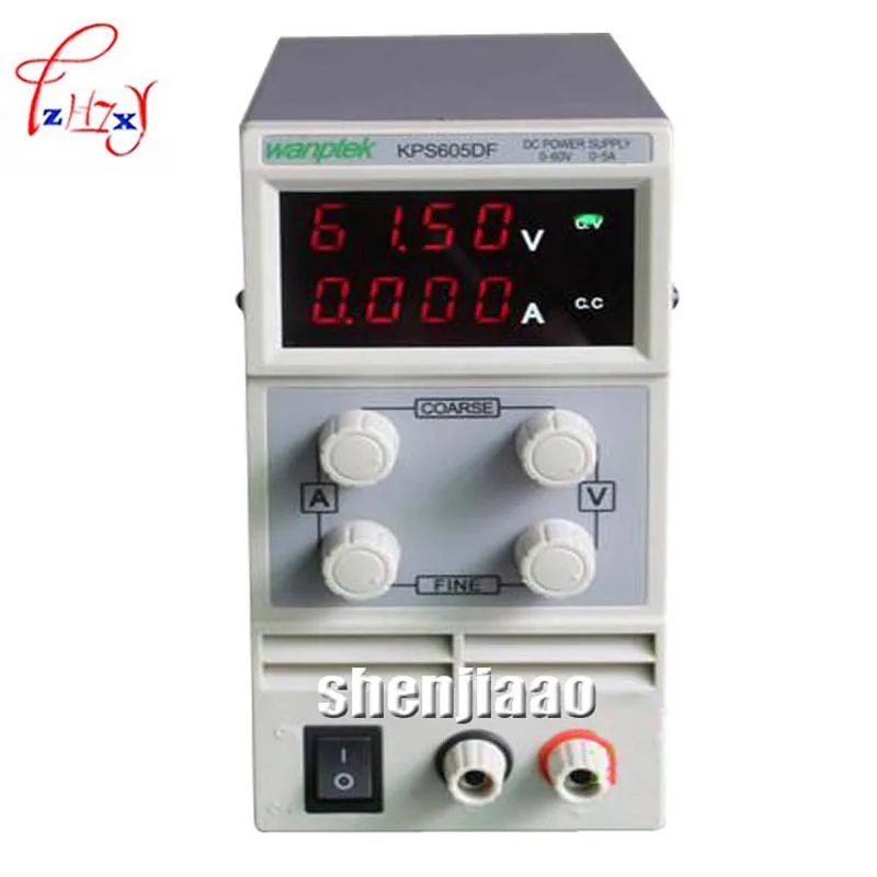Светодиодный KPS605DF 0-60 в/0-5A 110в-230в 0 1 в/0.001A UE источник питания постоянного тока |