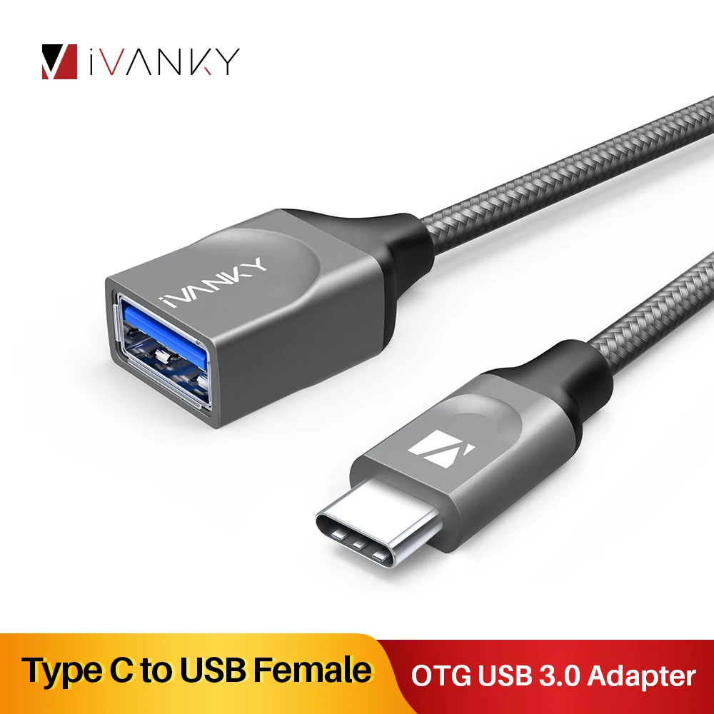 [Пожизненная гарантия] iVANKY USB C адаптер для huawei P20 Тип Женский 5 Гбит/с Thunderbolt Для