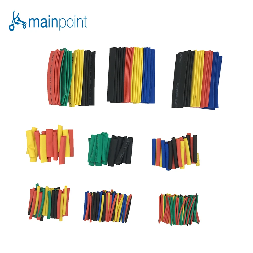 

Mainpoint 328Pcs Heat Shrink Tubing Sets Insulation Shrinkable Tube Polyolefin Termoretractabil 2:1 Thermal Wrap Wire Cable Tool
