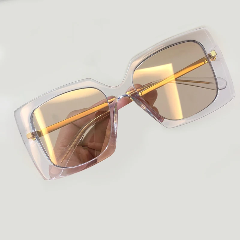 Gradienten no 3 no no Oculos Luxus 2019 Frauen De Verpackung Sol Objektiv Qualität Feminino 2 No 4 Marke Sonnenbrille Designer Mit Mode Hohe Quadrat 1 nHBqgn1O