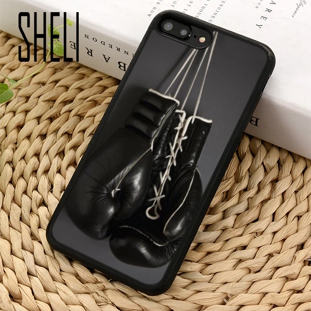 SHELI Boxing Gloves Hanging on a Wall Phone Case Cover For iPhone 5 6 6s 7 8 plus 11 pro X XR XS max Samsung S7 edge S8 S9 S10 |