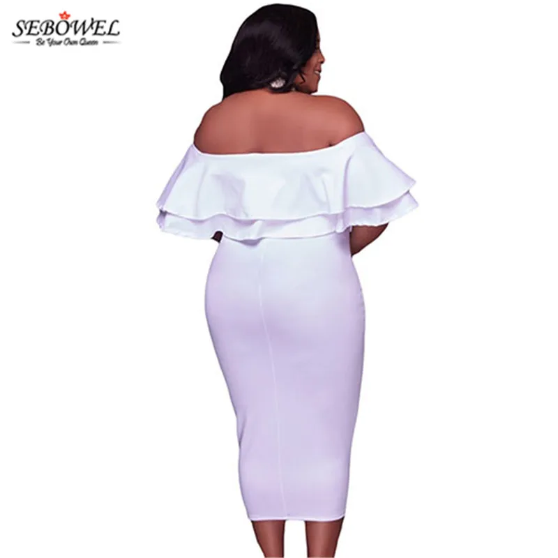 White-Layered-Ruffle-Off-Shoulder-Curvaceous-Dress-LC61611-1-2