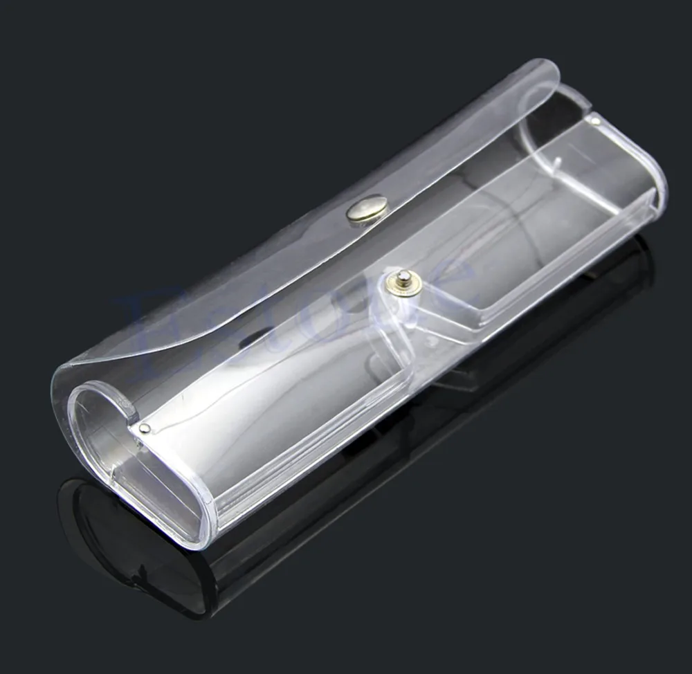 1PC Clear Plastic Reading Glasses Case Eyeglasses Bag J117