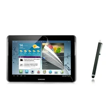 1x защитная пленка+ 1x салфетка+ 1x Стилус, Premium HD кристально чистый Плёнки ЖК-дисплей Экран протектор для Samsung Galaxy Tab 2 10,1 P5100 P5113 P5110