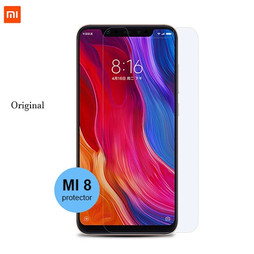 Оригинальная Xiaomi mi 8 PET пленка/закаленное стекло Защита экрана от отпечатков пальцев натуральная Xiaomi mi бренд mi 8 защитное стекло - Цвет: LUCENT for MI 8