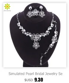 Мода Индийский Кристалл ожерелье серьги браслет кольцо свадебные ювелирные комплекты для невест вечерние свадебные аксессуары украшения