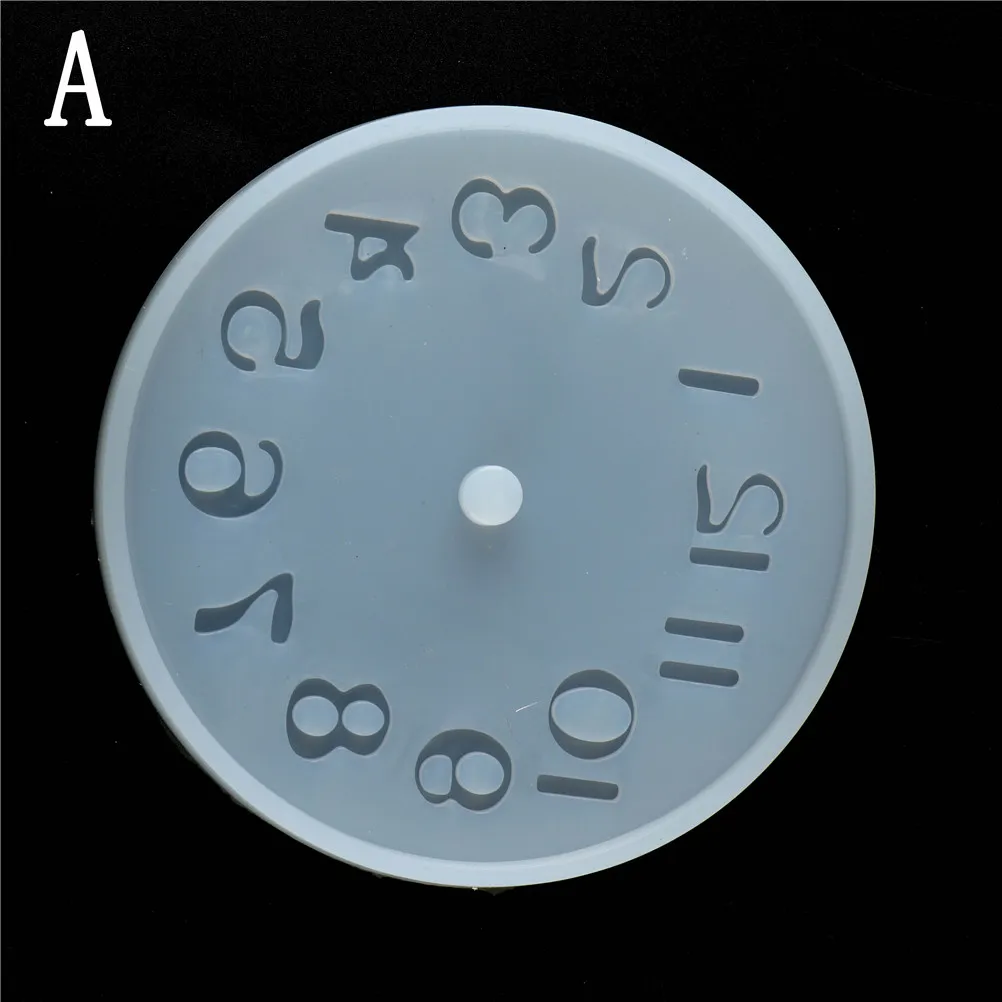 9,8 см римские цифры часы с созвездием силиконовые формы для изготовления ювелирных изделий из эпоксидной смолы DIY ручной работы - Цвет: A